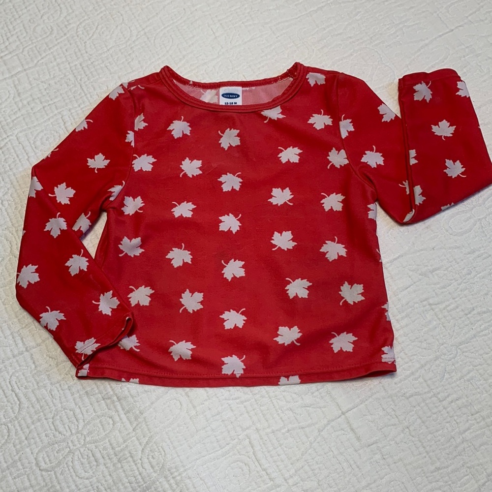 12-18m (6/$20) Maple Leaf Rashguard Top by Old Navy